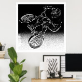BMX vervorming, Copyright Karen J WilliamsBMX Poster (Thuiskantoor)