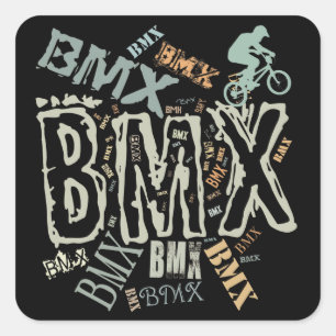 BMX VIERKANTE STICKER