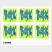 BMX VIERKANTE STICKER (Vel)