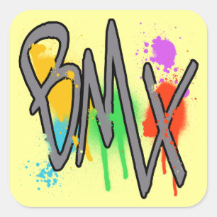 BMX VIERKANTE STICKER