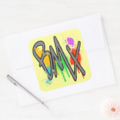 BMX VIERKANTE STICKER (Envelop)