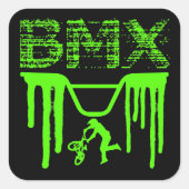BMX VIERKANTE STICKER (Voorkant)
