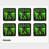 BMX VIERKANTE STICKER (Vel)