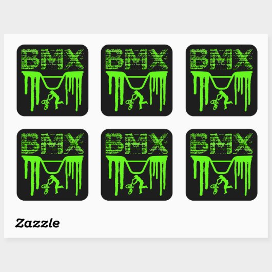 BMX VIERKANTE STICKER (Vel)