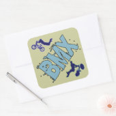 BMX VIERKANTE STICKER (Envelop)