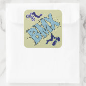BMX VIERKANTE STICKER (Tas)
