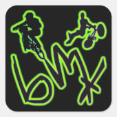 BMX VIERKANTE STICKER (Voorkant)