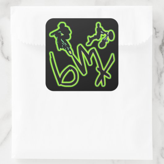 BMX VIERKANTE STICKER (Tas)