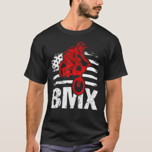 Bmx vlag Amerikaanse vlag Fan Bike T-shirt