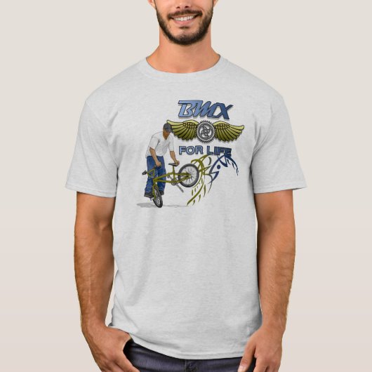 BMX voor leven T-shirt (Voorkant)
