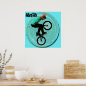 BMX Vortex, Copyright Karen J Williams Poster (Keuken)