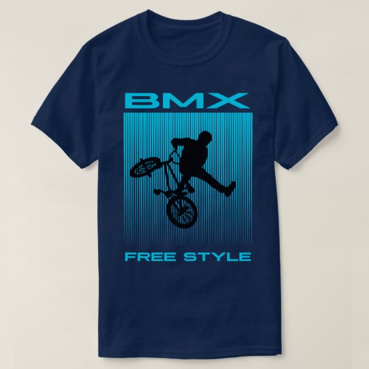 BMX VRIJE STIJL 1 BEEN T-SHIRT (Design voorkant)