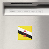 BN001 Bruneian FLAG Brunei, Fridge Magnet (Insitu (Vaatwasser))