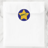 BN- gouden ster krokodil Stickers (Tas)