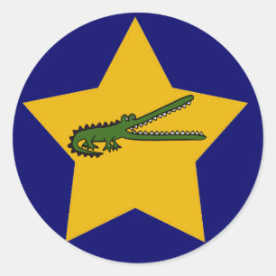 BN- gouden ster krokodil Stickers