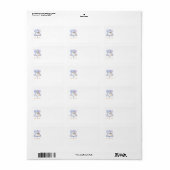 B'nai mitzvah adreslabel etiket (Full Sheet)