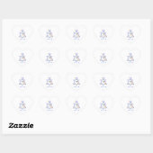 B'nai mitzvah heart sticker (Vel)