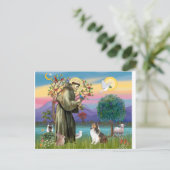 Bndr-StFrancis-Sheltie-Leah-nocat Briefkaart (Staand voorkant)