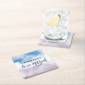 B'NEI MITZVAH SEAL paarse waterverf Kartonnen Onderzetters (Insitu)