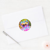 BNEW BEE LOVE kleine ronde sticker (Envelop)