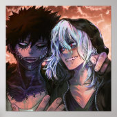 BNHA Fooling over Dabi x Shigaraki fluff Poster (Voorkant)