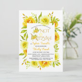 B'Not Mitzvah aanvraag 1 Uitnodiging (Staand voorkant)