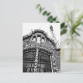 Bnw-gebouw in het park Güell in Barcelona Feestdagenkaart (Staand voorkant)