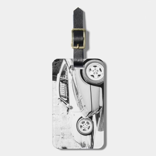 BnW luxeauto's Bagagelabel (Voorkant verticaal)