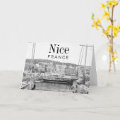 BnW Nice-poort Kaart (Gele Bloem)