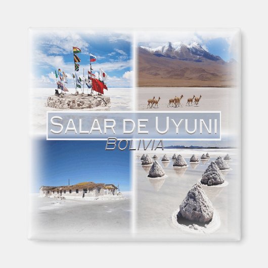 BO0023 Amerika, Zuid-Amerika, Bolivia, Koelkast Magneet (Voorkant)