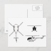 BO-105 BRIEFKAART (Voorkant / Achterkant)