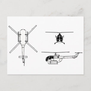 BO-105 BRIEFKAART
