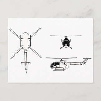 BO-105 BRIEFKAART