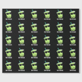 Bo-bae Funny Boba Tea Pun Dark BG Cadeaupapier (Vlak)