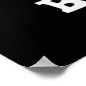 Bo-bae Funny Boba Tea Pun Dark BG Poster (Hoek)