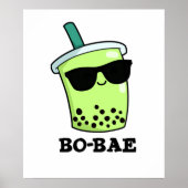 Bo-bae Grappige Boba Theepin Poster (Voorkant)