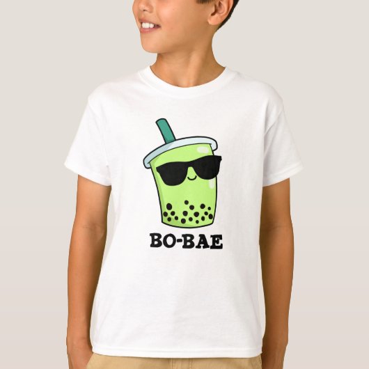 Bo-bae Grappige Boba Theepin T-shirt (Voorkant)