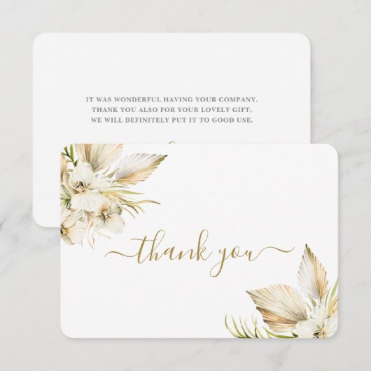 Bo Bedankkaart (Voorkant / Achterkant)