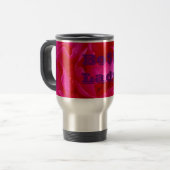 Bo$$ Dame, Reisbeker met Roze Bloem (Voorkant links)
