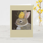 Bo de baby bunny card kaart (Gele Bloem)