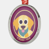 Bo de Dog Metalen Ornament (Links)