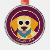 Bo de Dog Metalen Ornament (Voorkant)