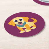 Bo de Dog Ronde Kartonnen Onderzetter (Gebogen)