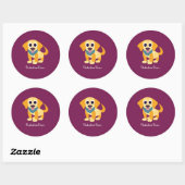 Bo de Dog Ronde Sticker (Vel)