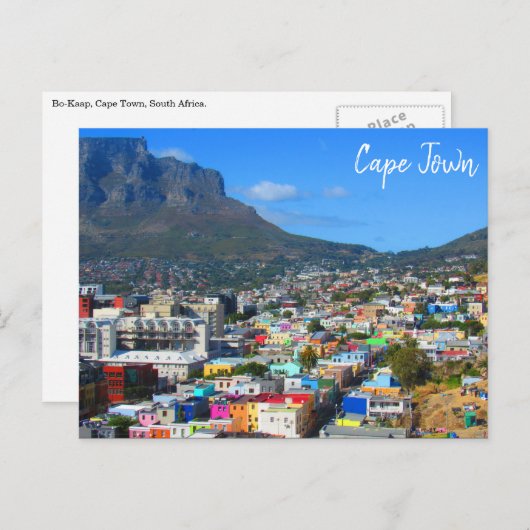 bo kaap cape briefkaart (Voorkant / Achterkant)