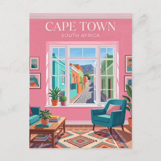 Bo-Kaap interieur Zuid-Afrika Briefkaart (Voorkant)
