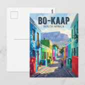 Bo-Kaap, Kaapstad Zuid-Afrika Briefkaart (Voorkant / Achterkant)