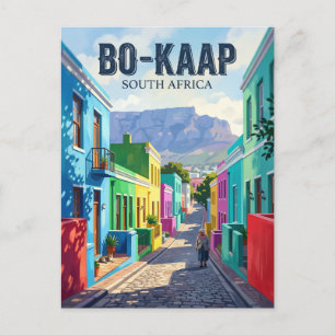 Bo-Kaap, Kaapstad Zuid-Afrika Briefkaart