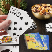Bo-Kaap, Kaapstad, Zuid-Afrika Pokerkaarten (Insitu)
