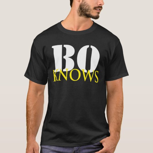 BO KNOWS T Shirt (Voorkant)
